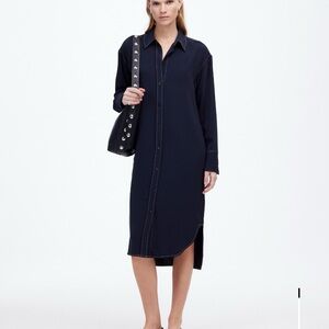 Madewell Contrast Stitch Shirt Dress